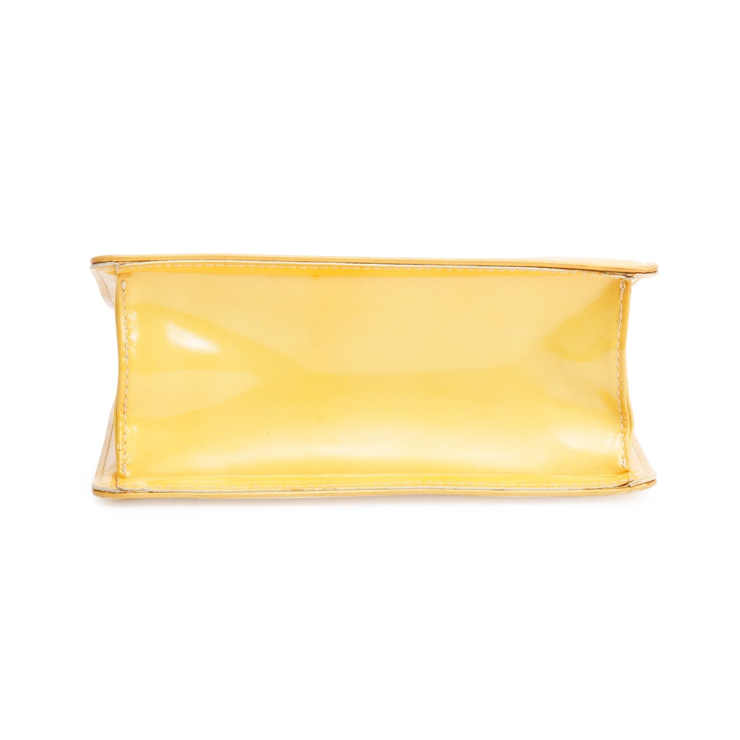 Louis Vuitton Yellow  Monogram Vernis Leather Street Spring Handle Bag