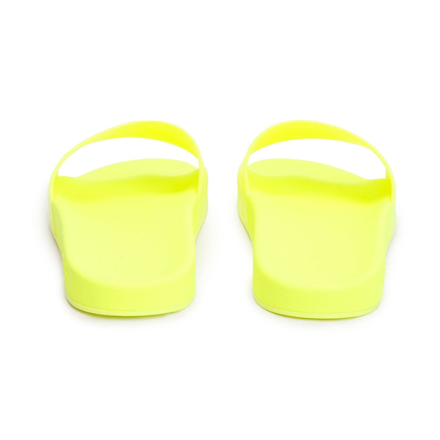 Louis Vuitton Yellow Rubber Embossed Monogram Waterfront Mule Slides, Size 12