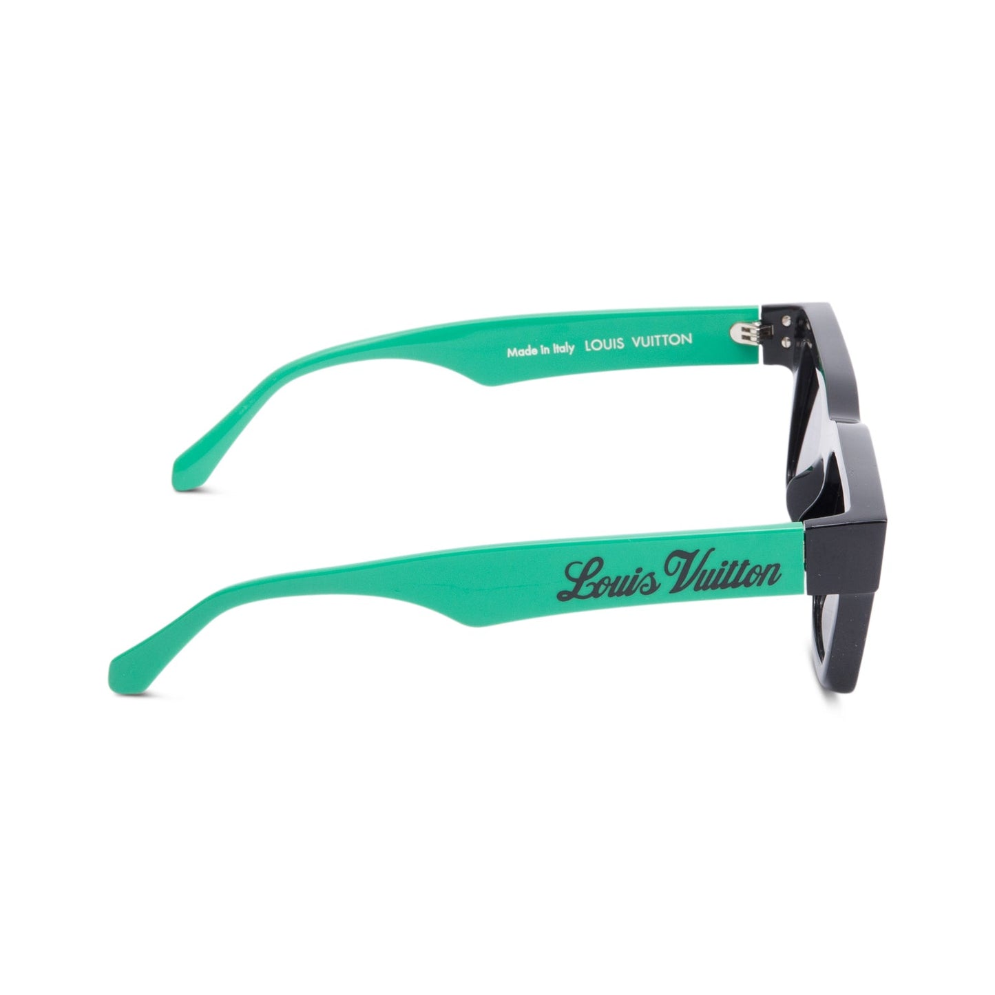 Louis Vuitton Z1556E Black/Green Acetate Pop Square Sunglasses