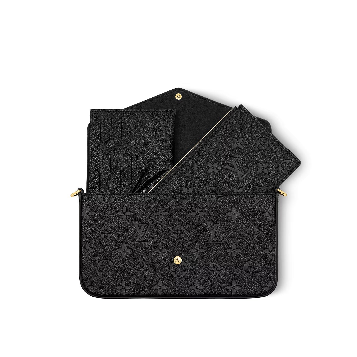 LOUIS VUITTON MONOGRAM EMPREINTE LEATHER FÃLICIE CHAIN BAG