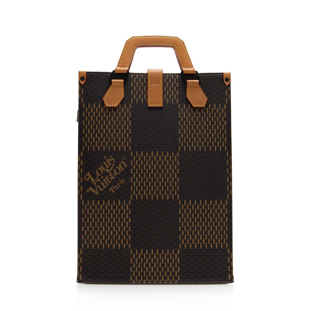 Louis Vuitton x NIGO Giant Damier Ebene Monogram Canvas Mini Tote (SHF-21070)