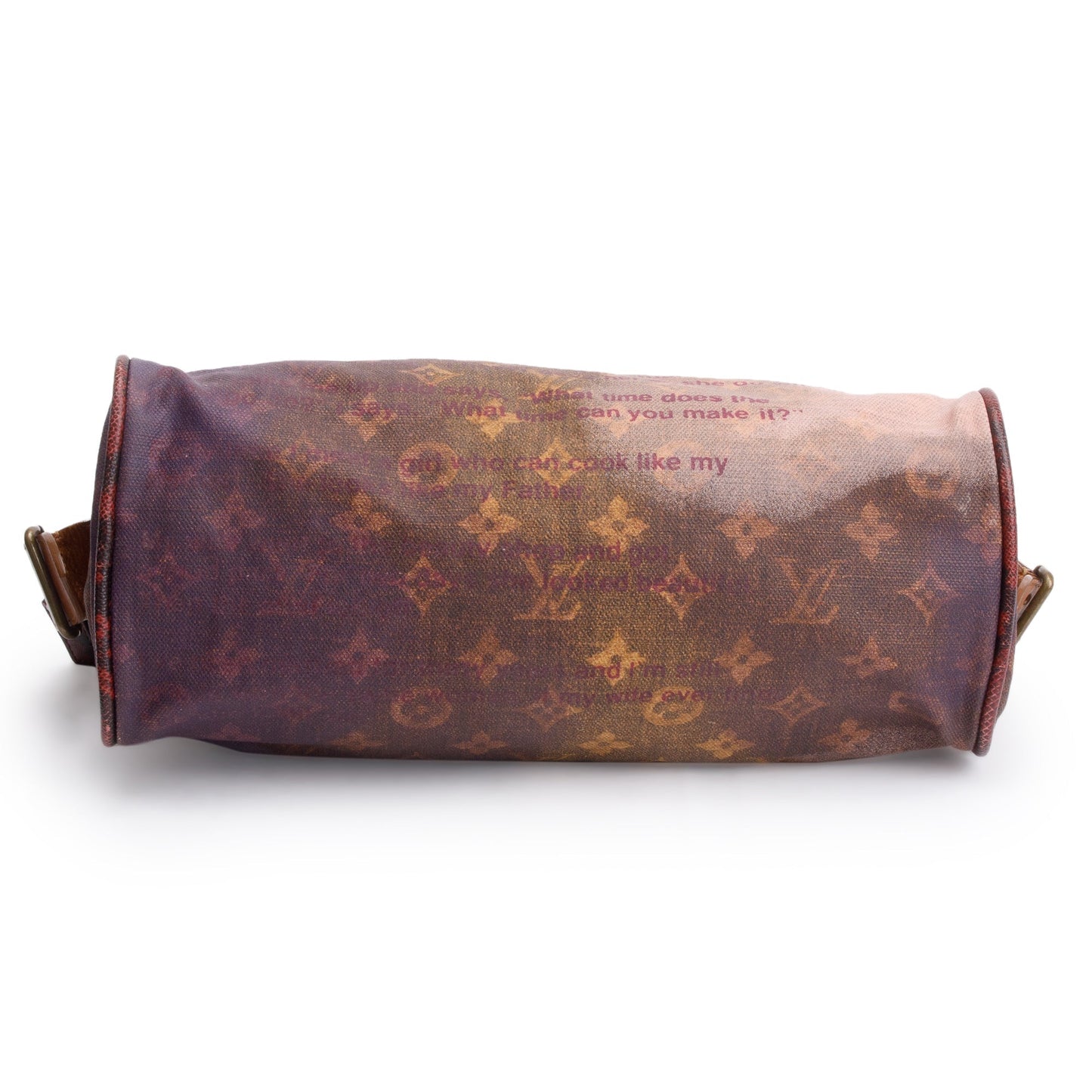 Louis Vuitton x Richard Prince Limited Edition Monogram Karung Trim Graduate Jokes Bag