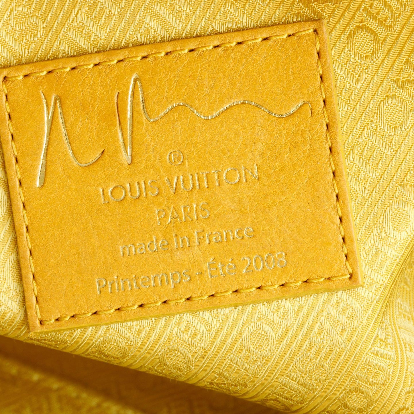 Louis Vuitton x Richard Prince PVC & Yellow Leather Monogram Pulp Defile Weekender PM