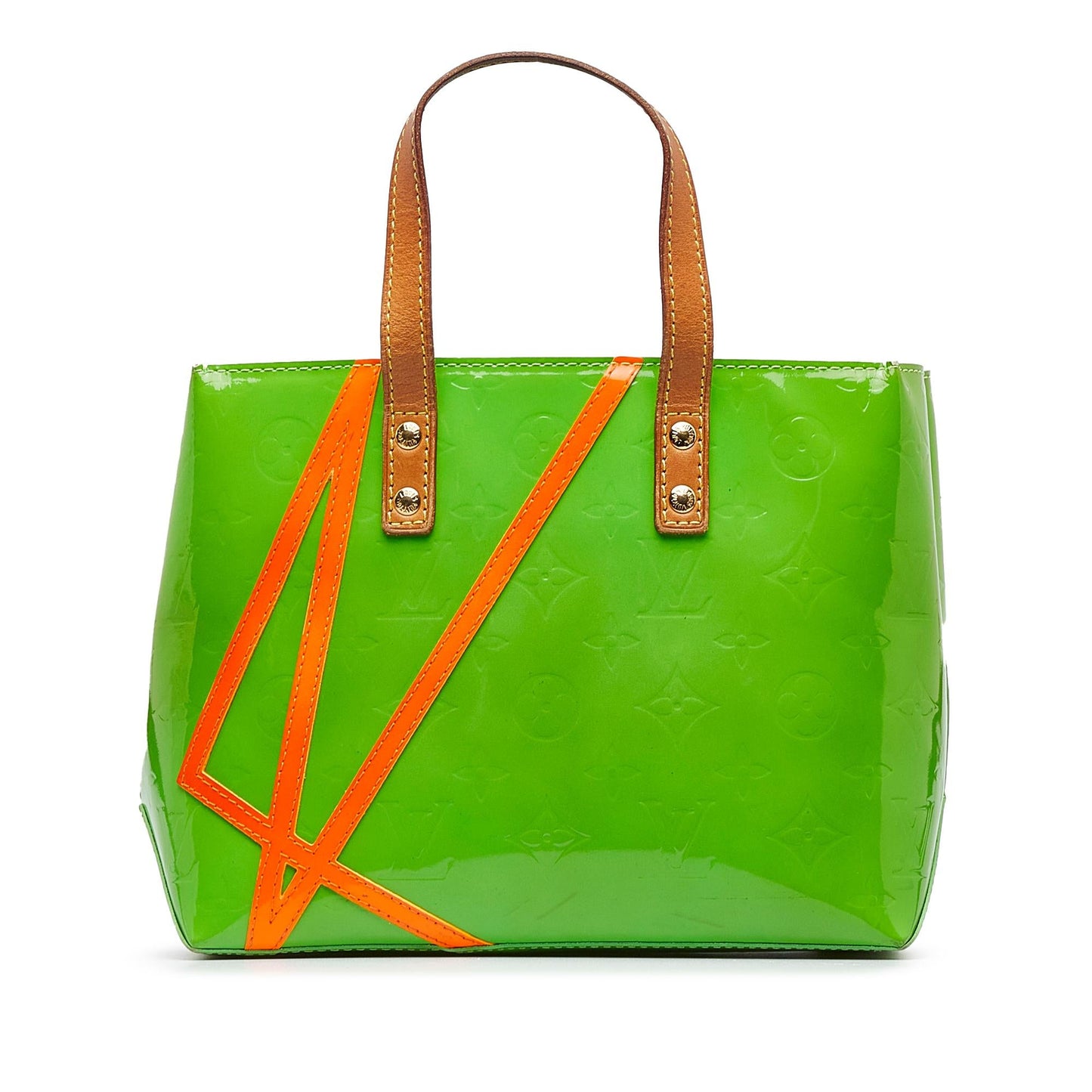 Louis Vuitton x Robert Wilson Monogram Vernis Fluo Reade PM (SHG-OK9ng3)