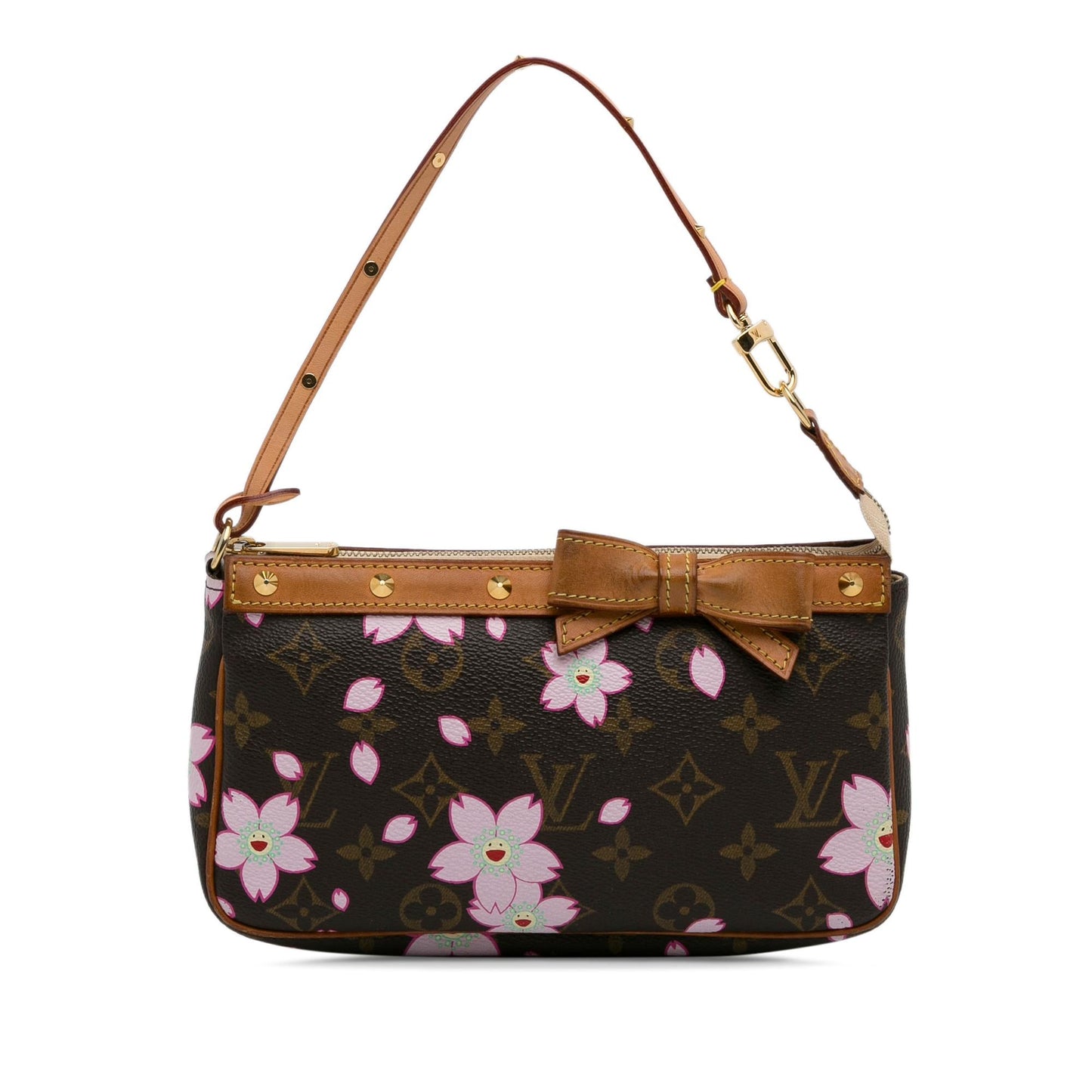 Louis Vuitton x Takashi Murakami Monogram Cherry Blossom Pochette Accessoires (SHG-7sO3pP)