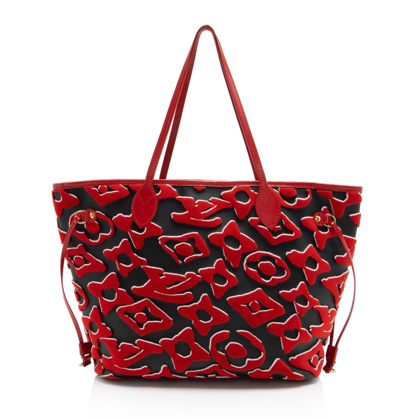 Louis Vuitton x Urs Fischer Tufted Monogram Canvas Neverfull MM Tote (SHF-h6jsA0)