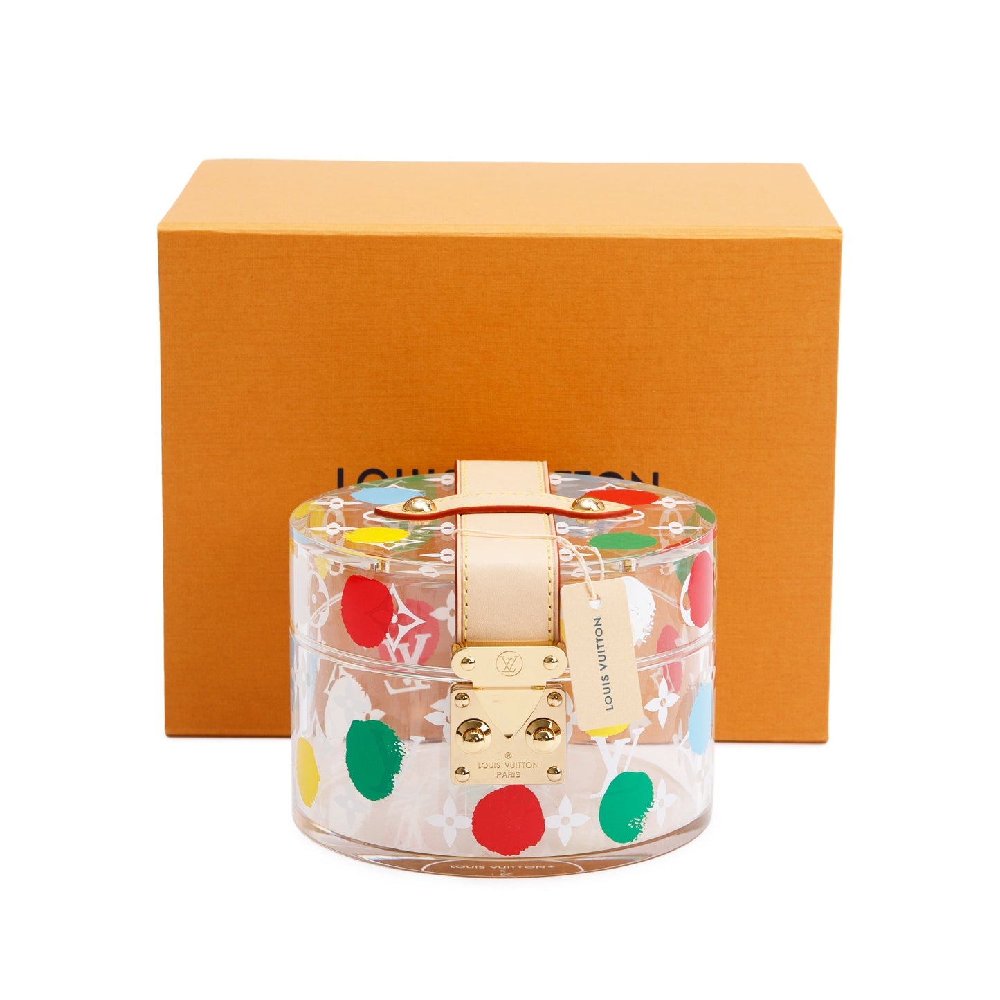 Louis Vuitton x Yayoi Kusama 2022 Transparent Plexiglass Scott Box