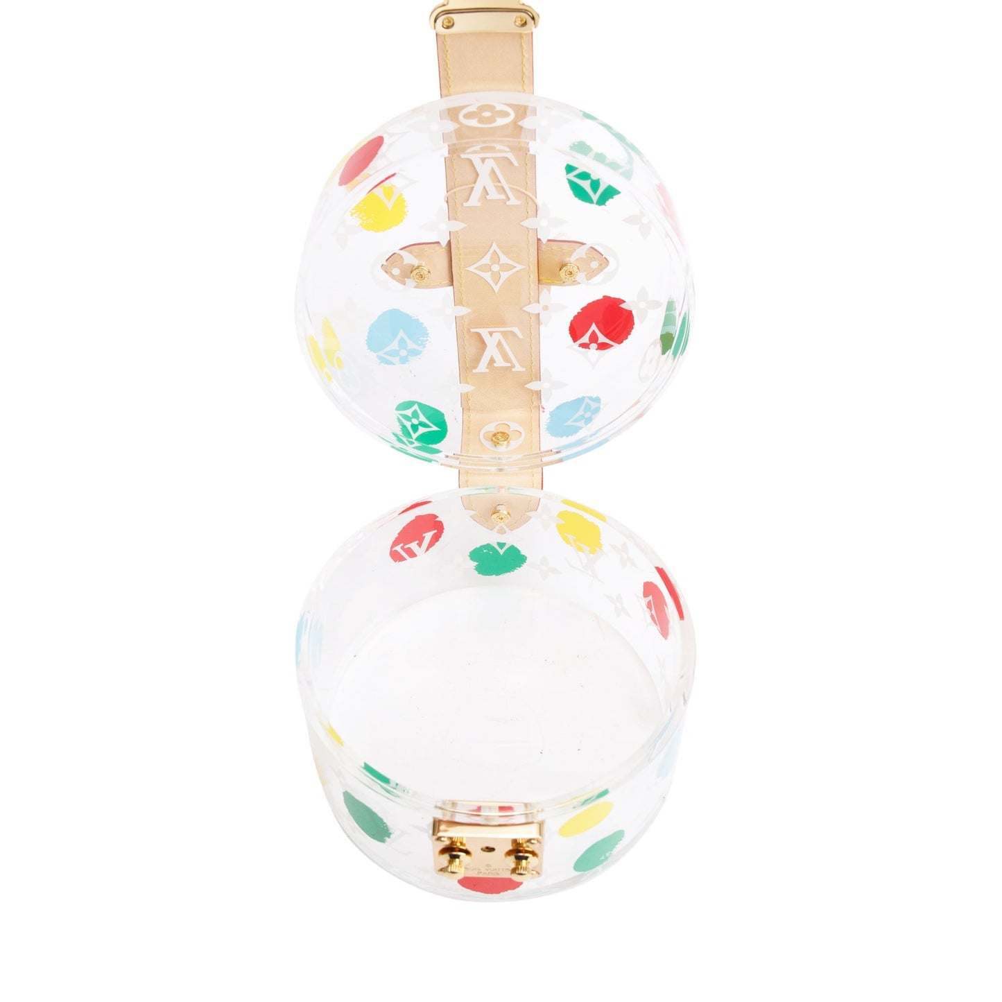 Louis Vuitton x Yayoi Kusama 2022 Transparent Plexiglass Scott Box