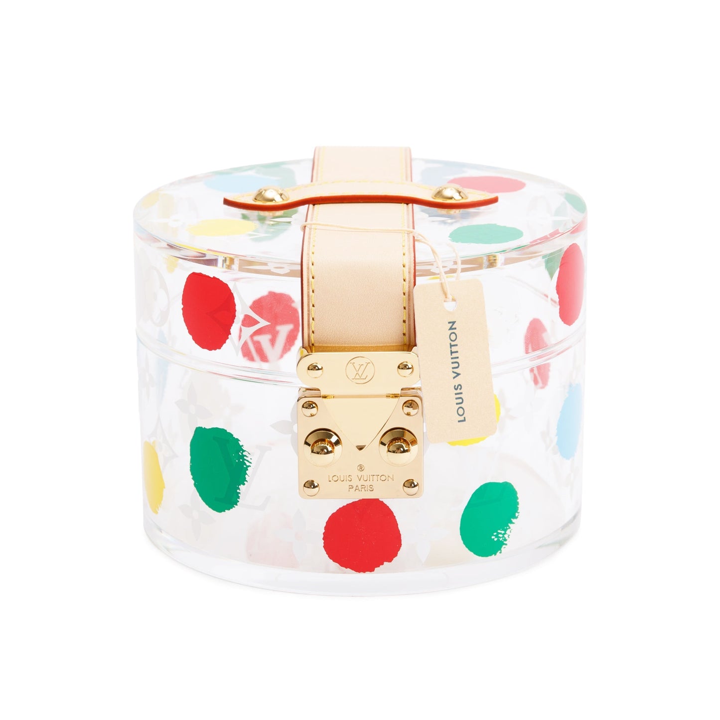 Louis Vuitton x Yayoi Kusama 2022 Transparent Plexiglass Scott Box