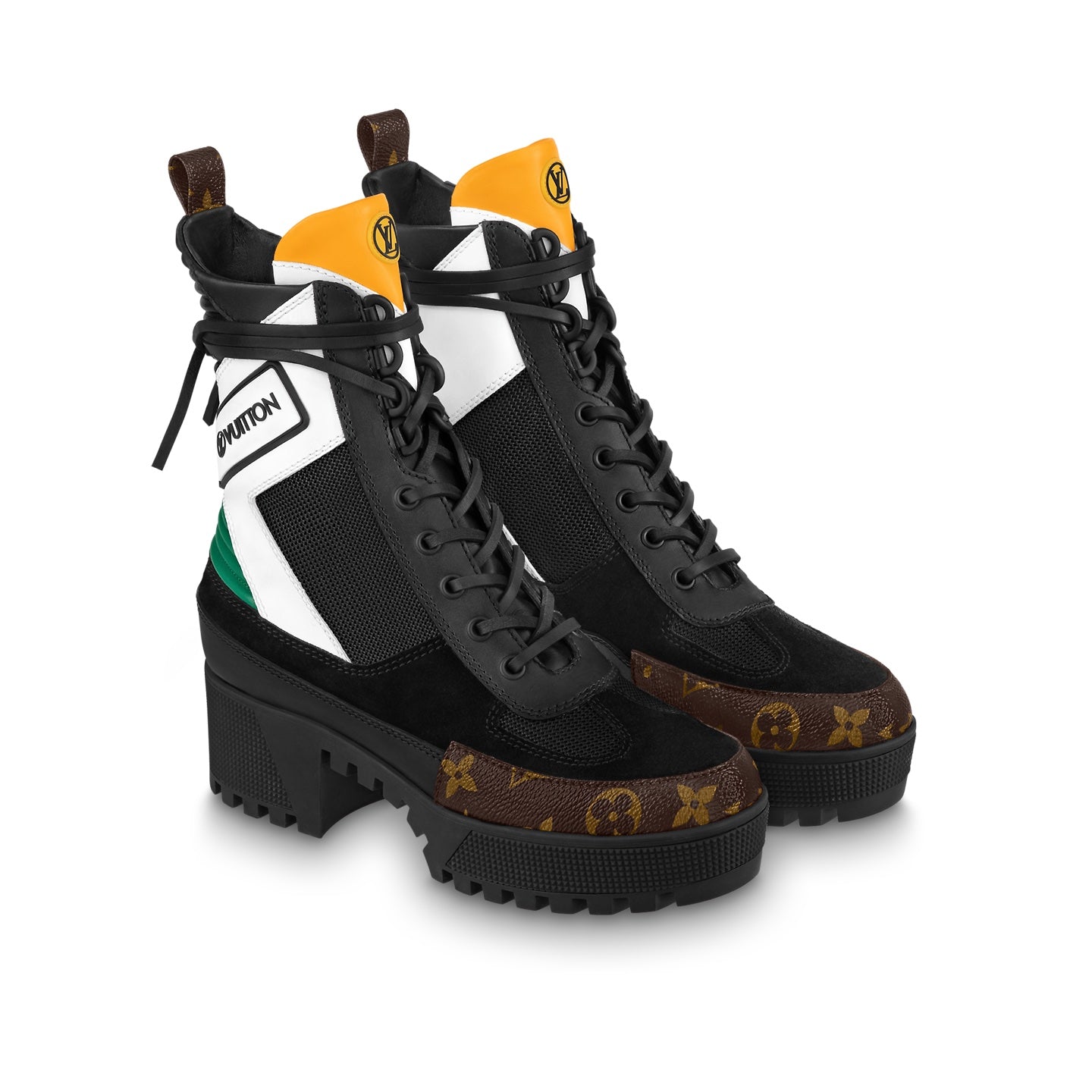 LOUIS VUITTON PLATFORM LAURETTE DESERT BOOTS