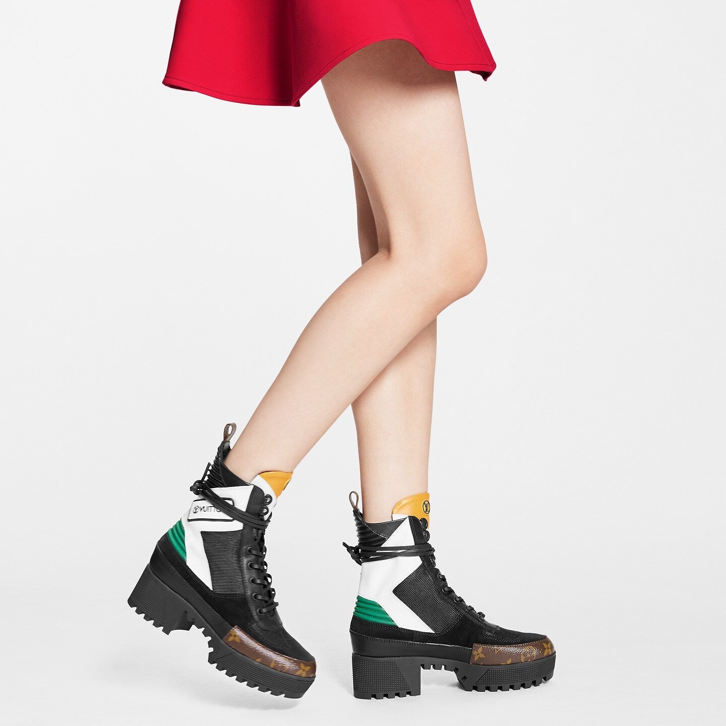 LOUIS VUITTON PLATFORM LAURETTE DESERT BOOTS