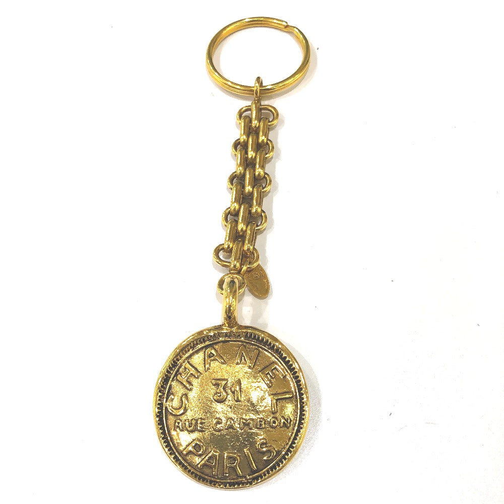 CHANEL key ring Gold Plated gold 31 vintage RUE CAMBON Women