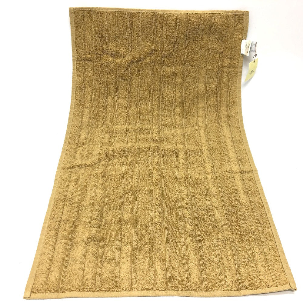 HERMES towel cotton Brown H logo labyrinth Women