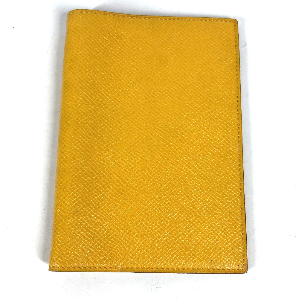 HERMES Notebook cover leather yellow Agenda PM Women