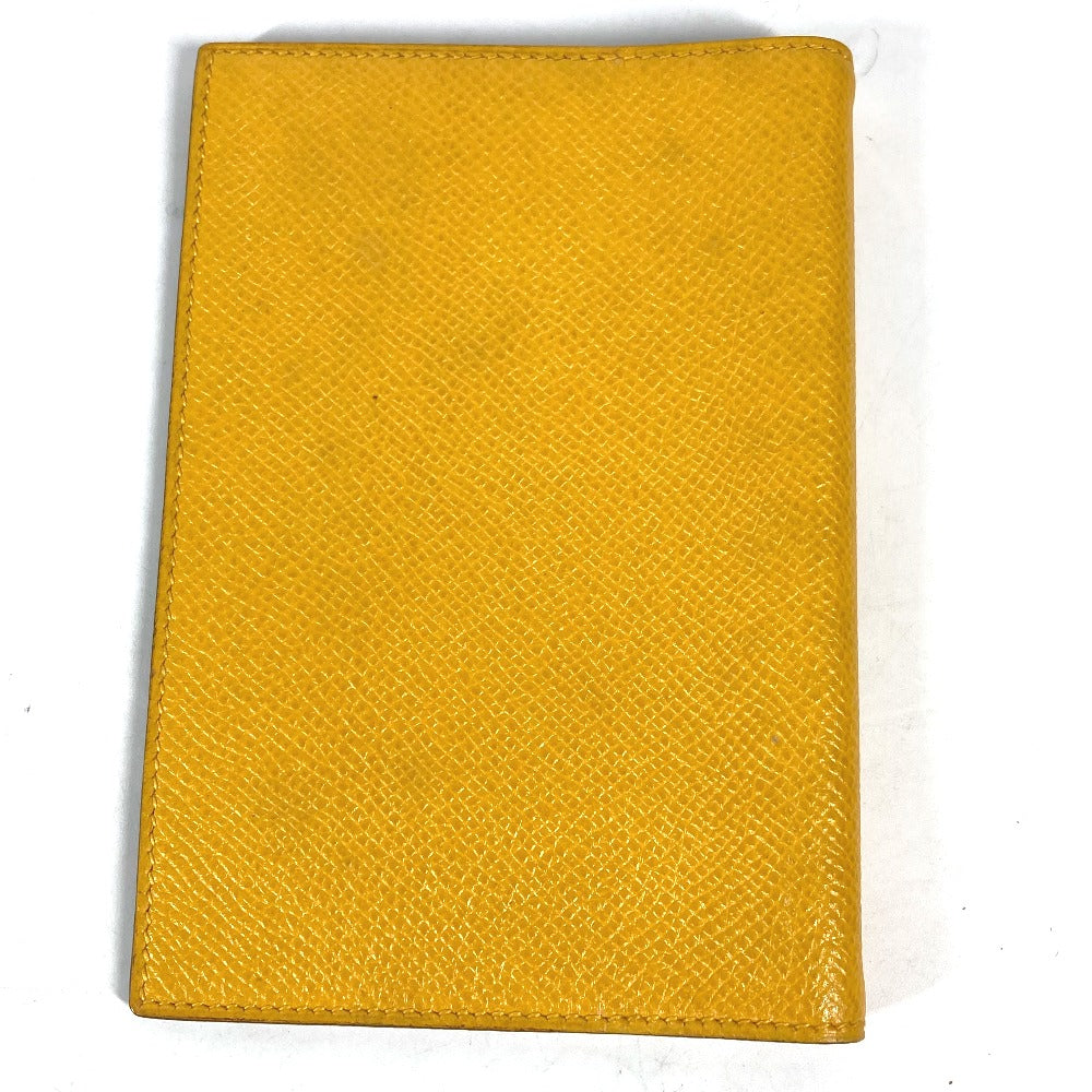HERMES Notebook cover leather yellow Agenda PM Women
