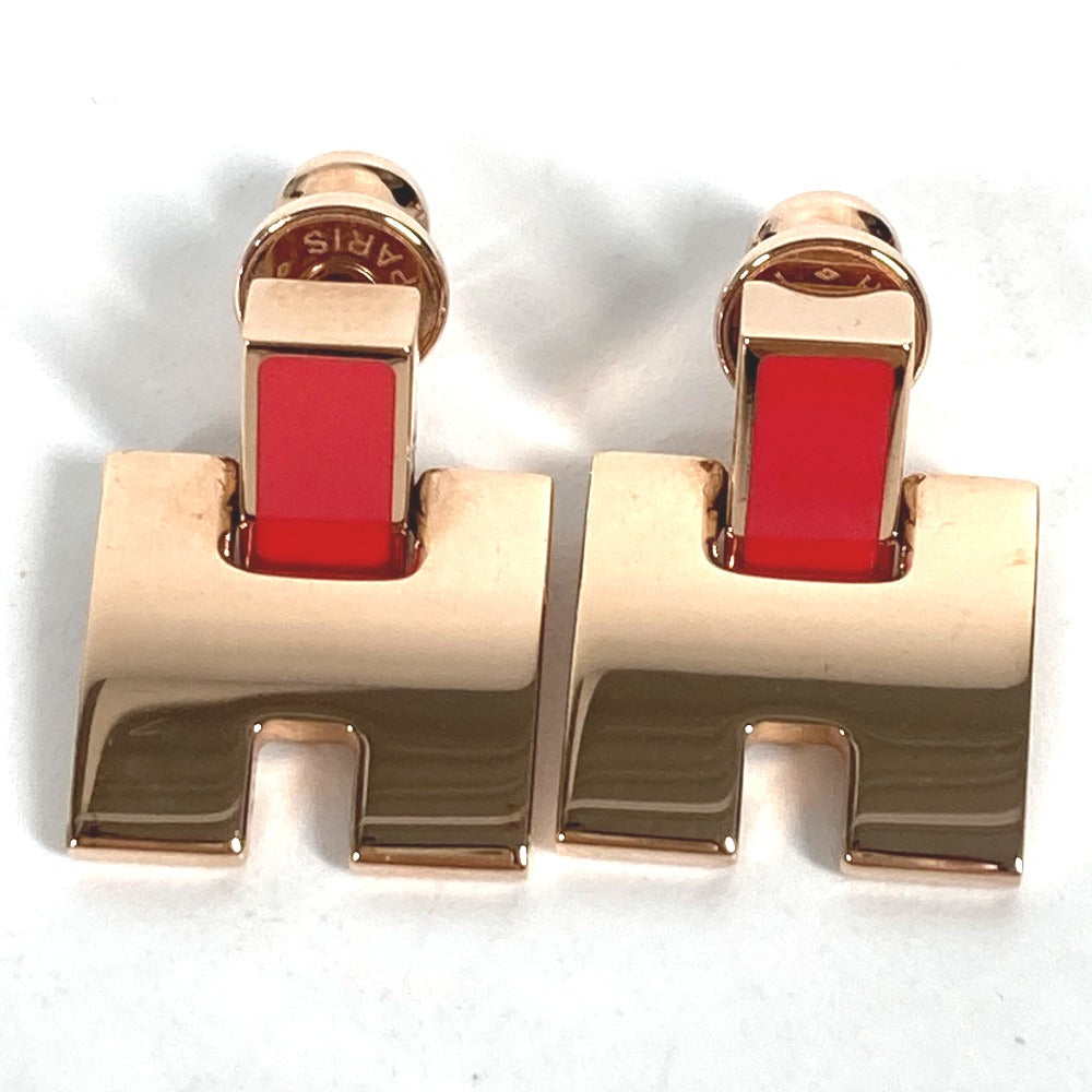 HERMES Pierce metal pink Eileen Women