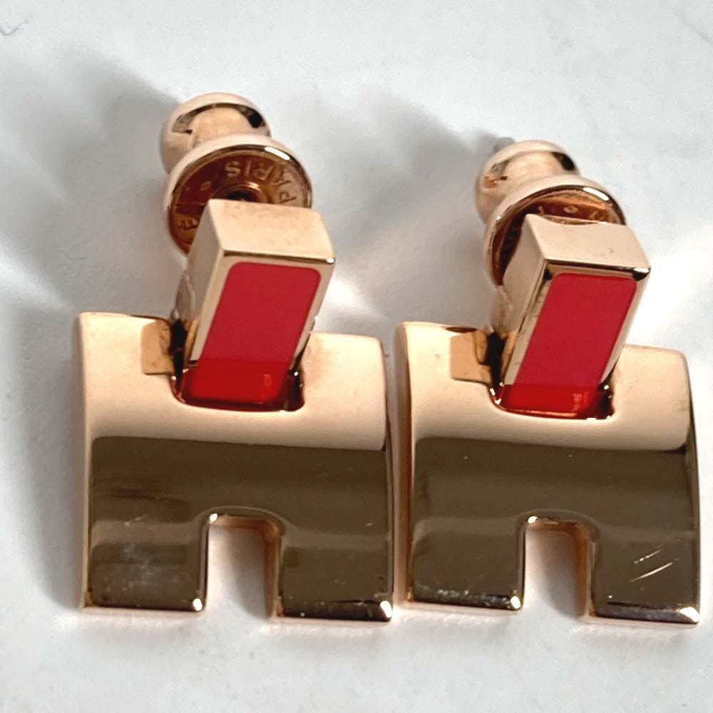 HERMES Pierce metal pink Eileen Women