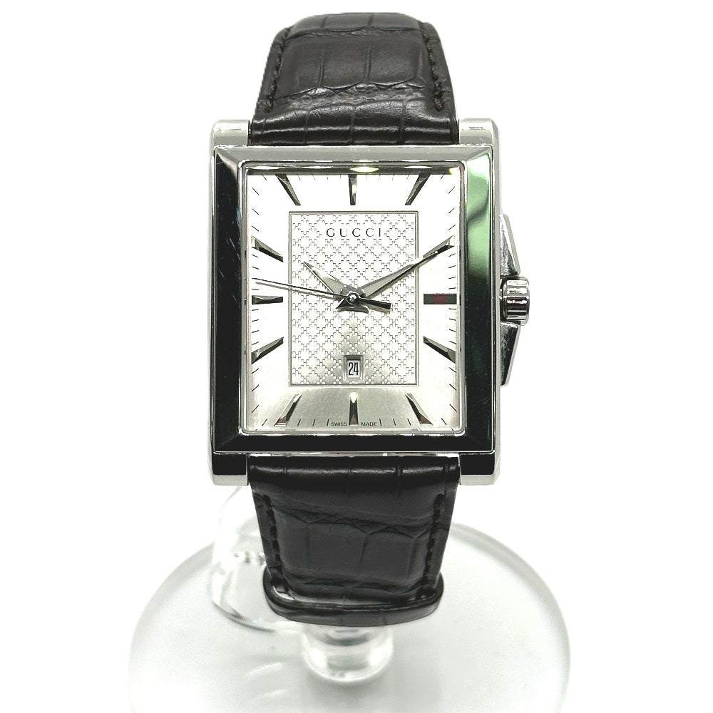 GUCCI Watches Quartz YA138407 Stainless Steel Silver Rectangle Silver dial