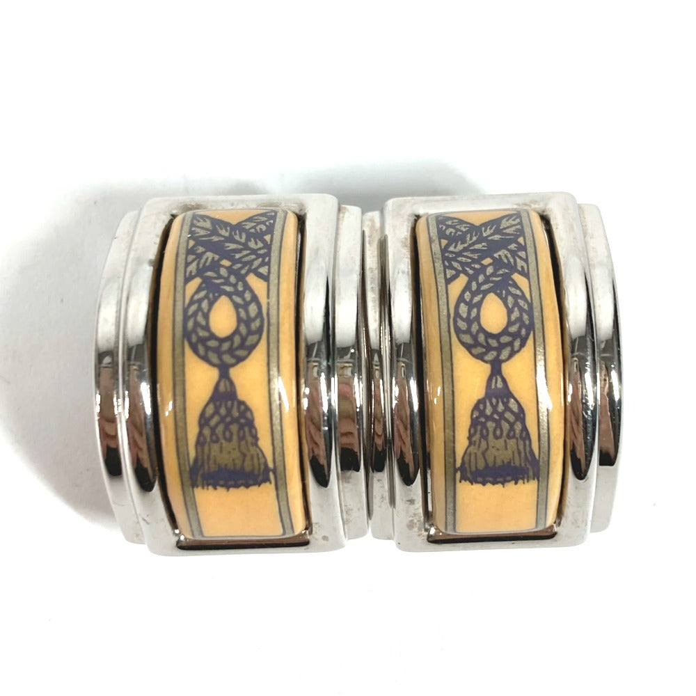 HERMES Earring metal Silver Emile Women