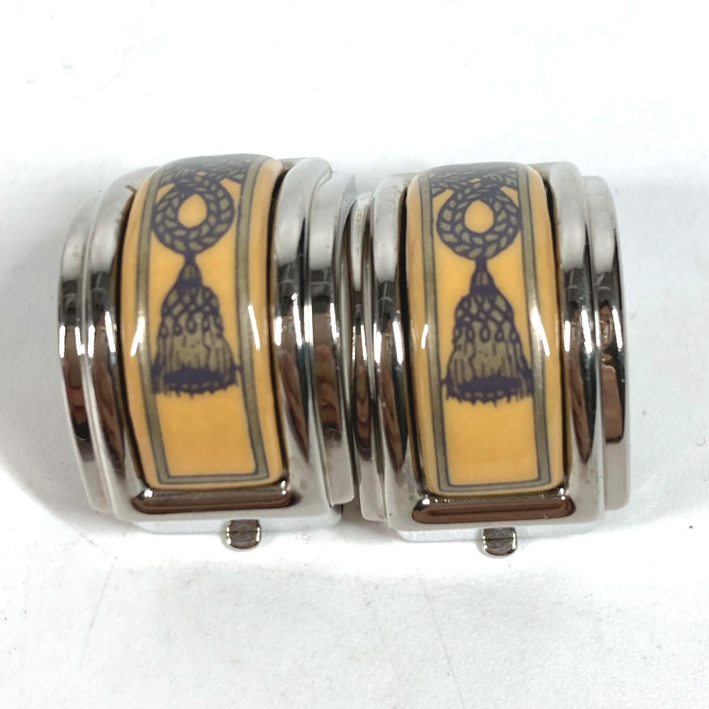 HERMES Earring metal Silver Emile Women