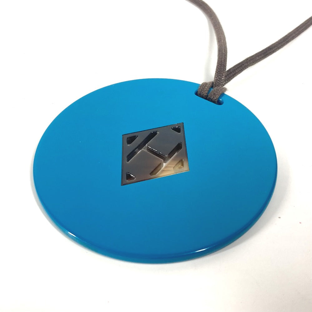 HERMES Necklace lacquer blue Accessories Buffalo horn Women