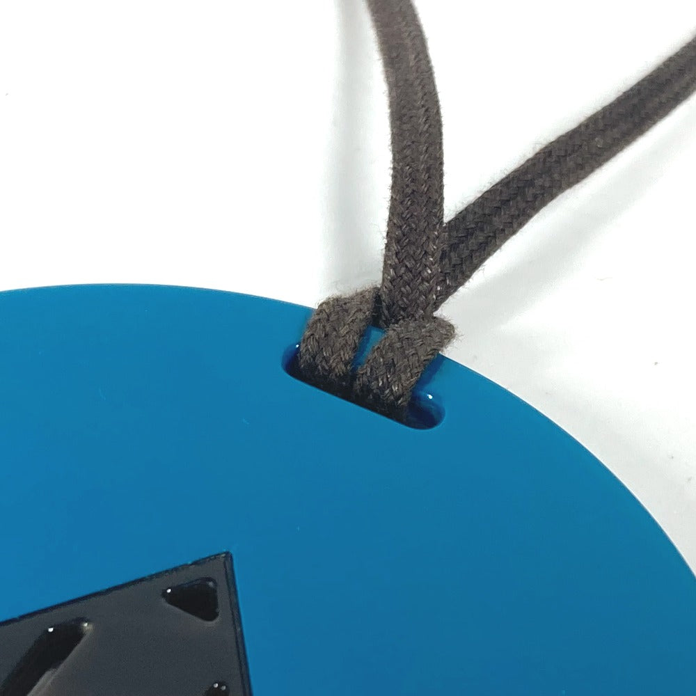 HERMES Necklace lacquer blue Accessories Buffalo horn Women
