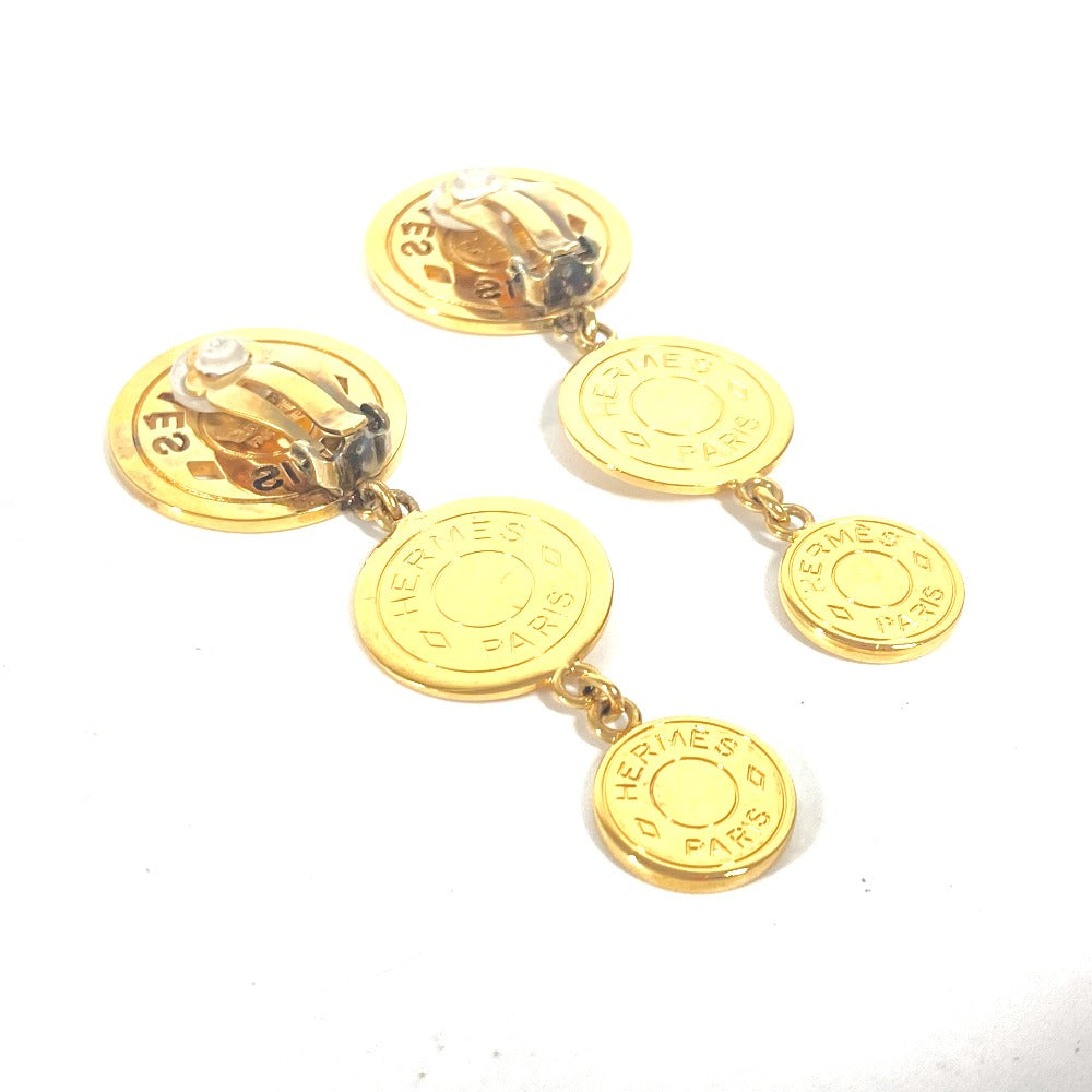 HERMES Earring metal gold 3 Series Women