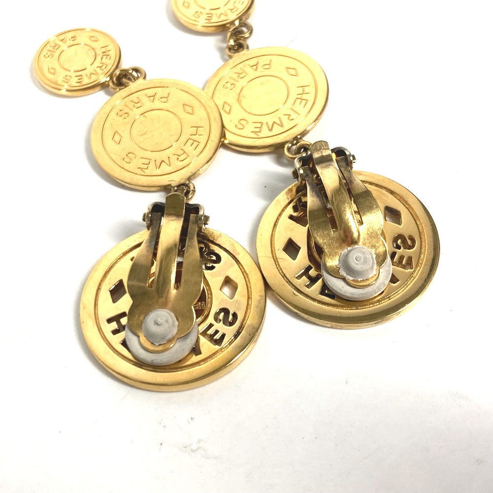 HERMES Earring metal gold 3 Series Women