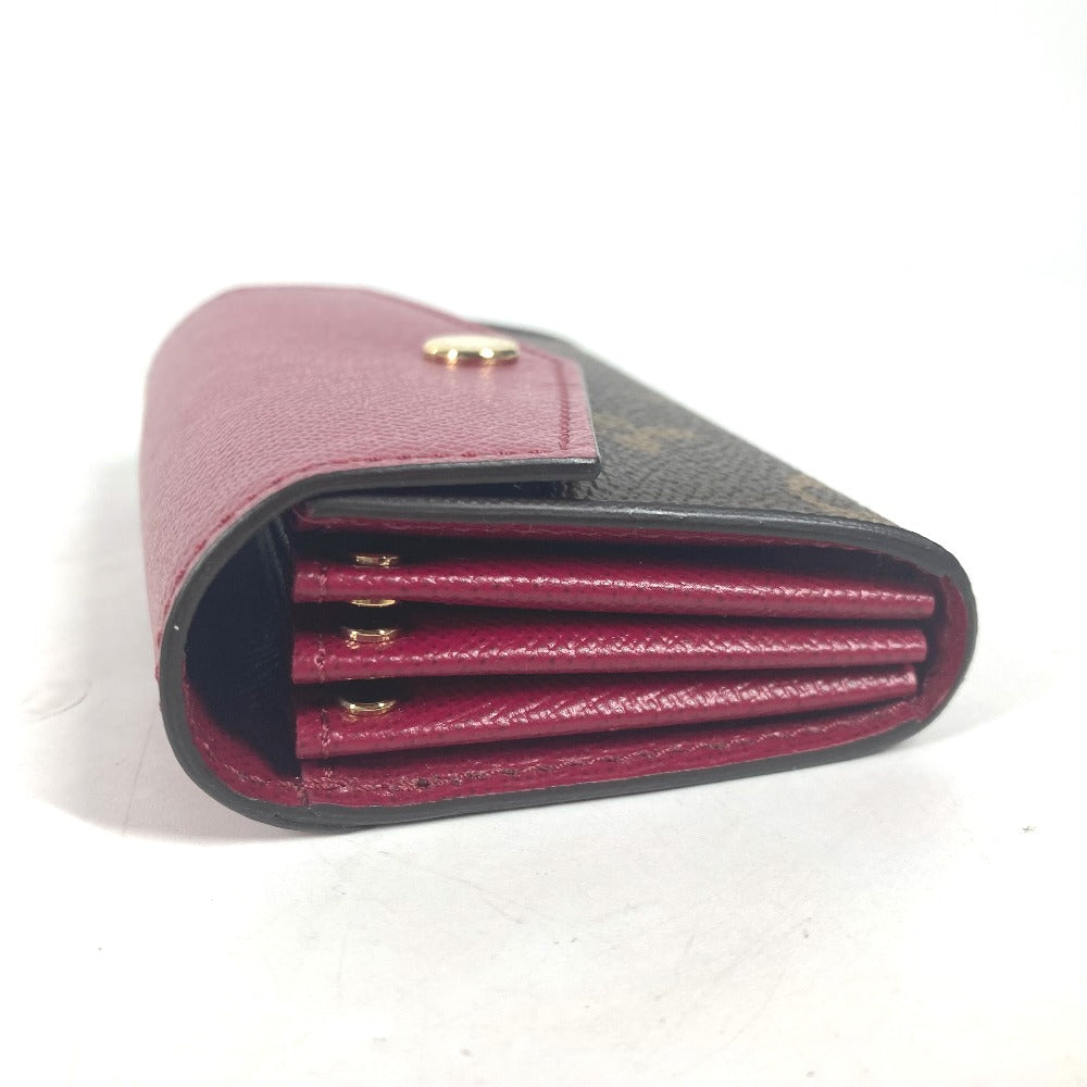 LOUIS VUITTON Card Case M61273 Monogram canvas Red Monogram Multicult Sarah Women