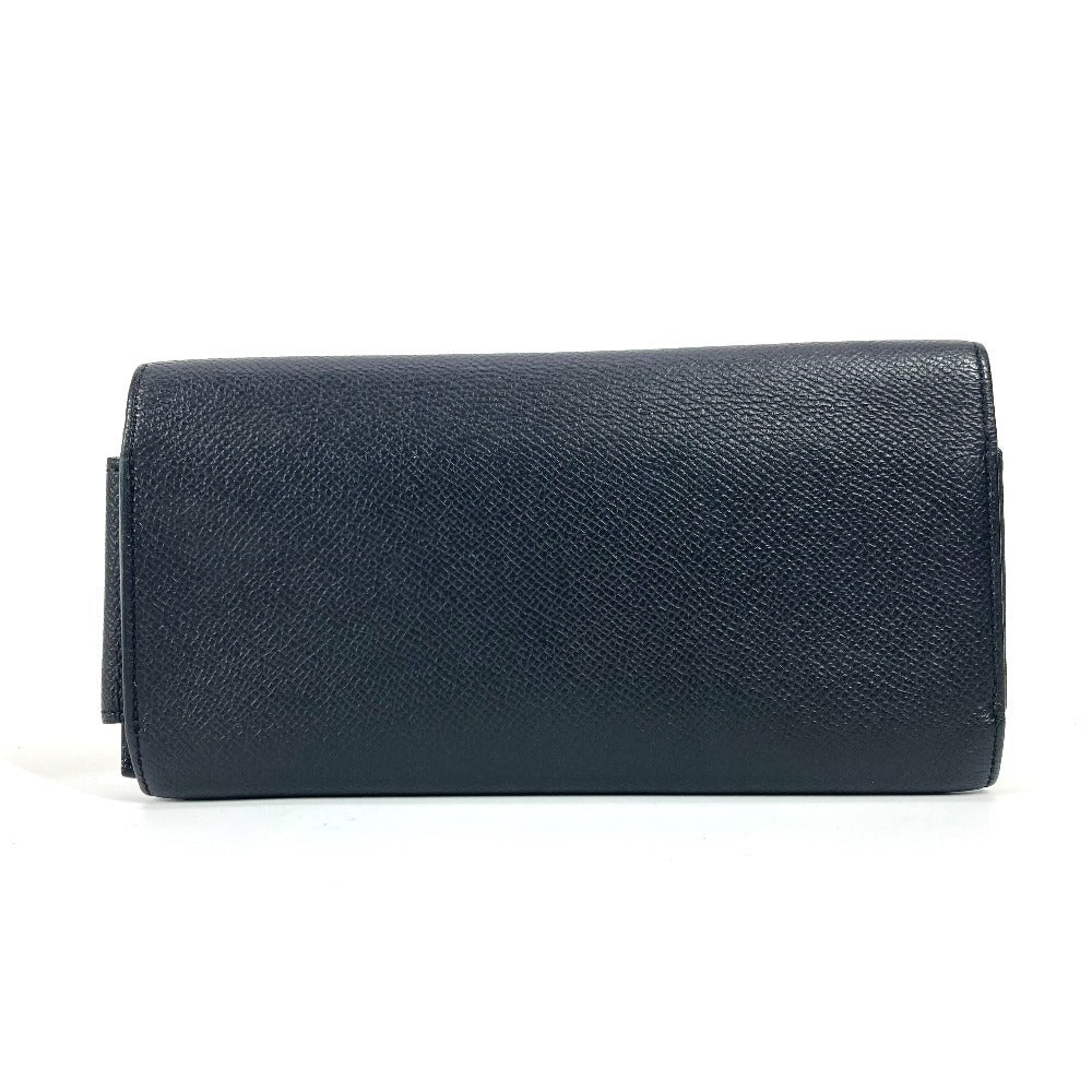 HERMES Long Wallet Purse Epsom black Long wallet Passan Long unisex(Unisex)