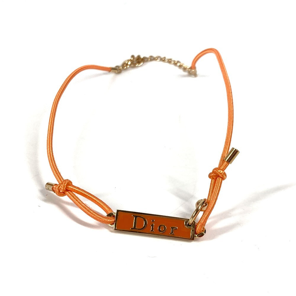 Dior Necklace Metal, Rubber Orange With logo choker Women