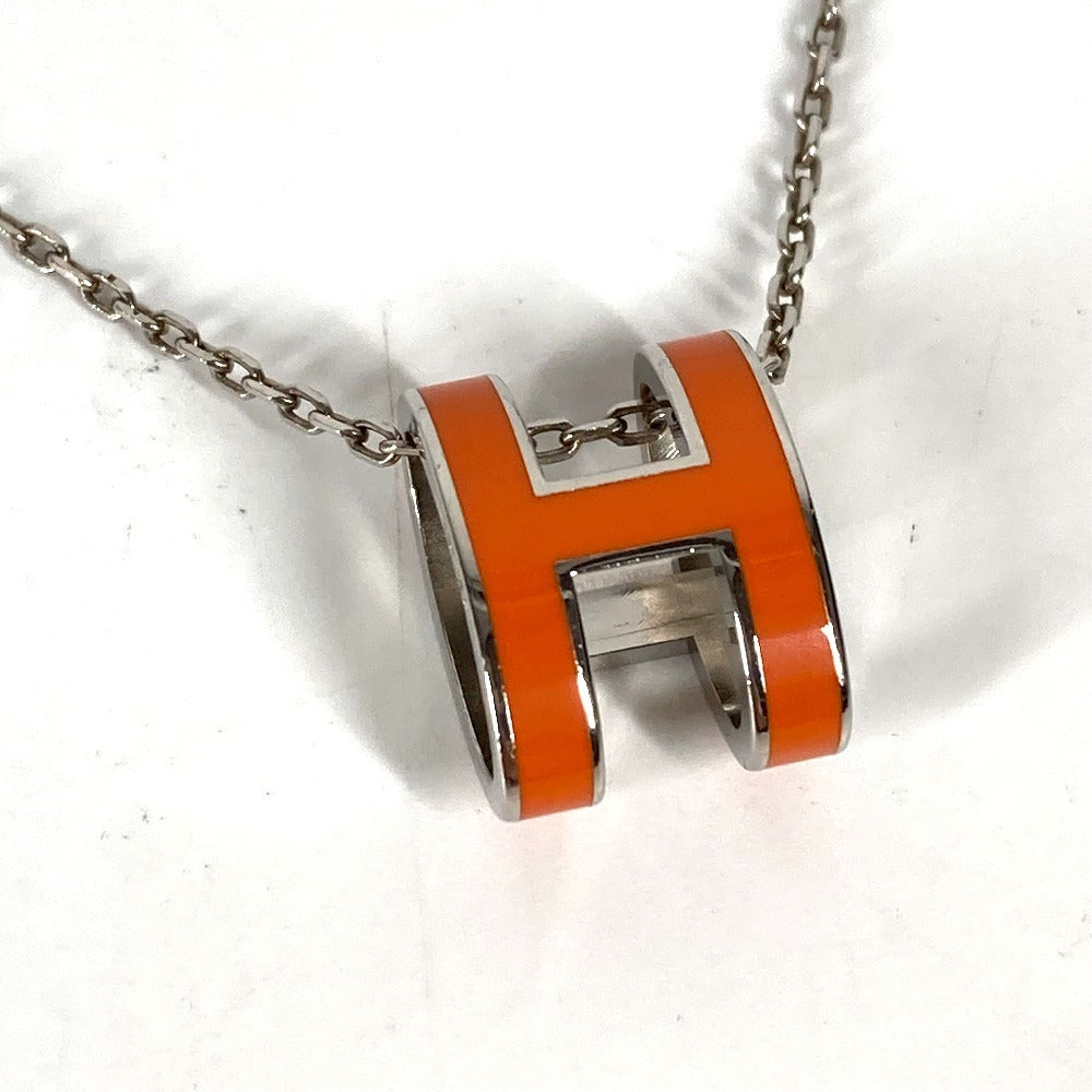 HERMES Necklace metal Orange Accessories Pop ash Women