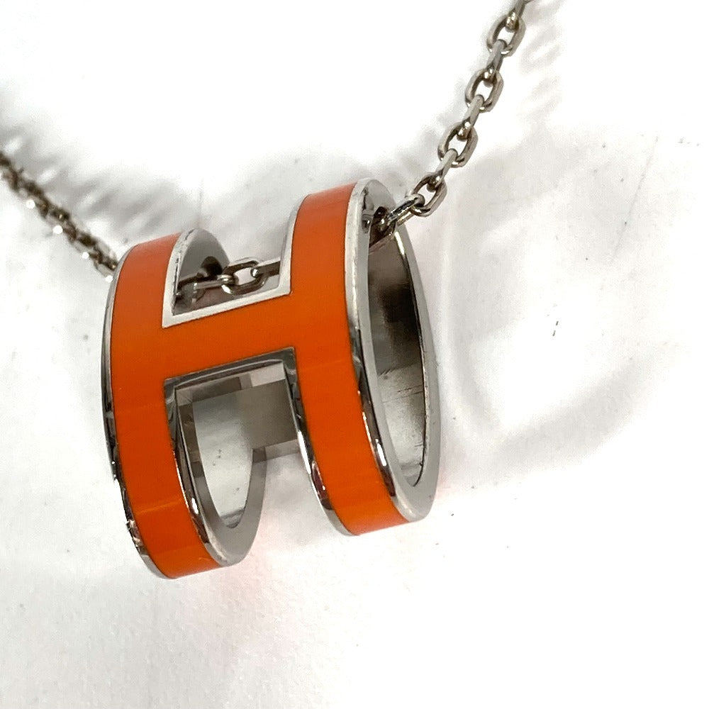 HERMES Necklace metal Orange Accessories Pop ash Women