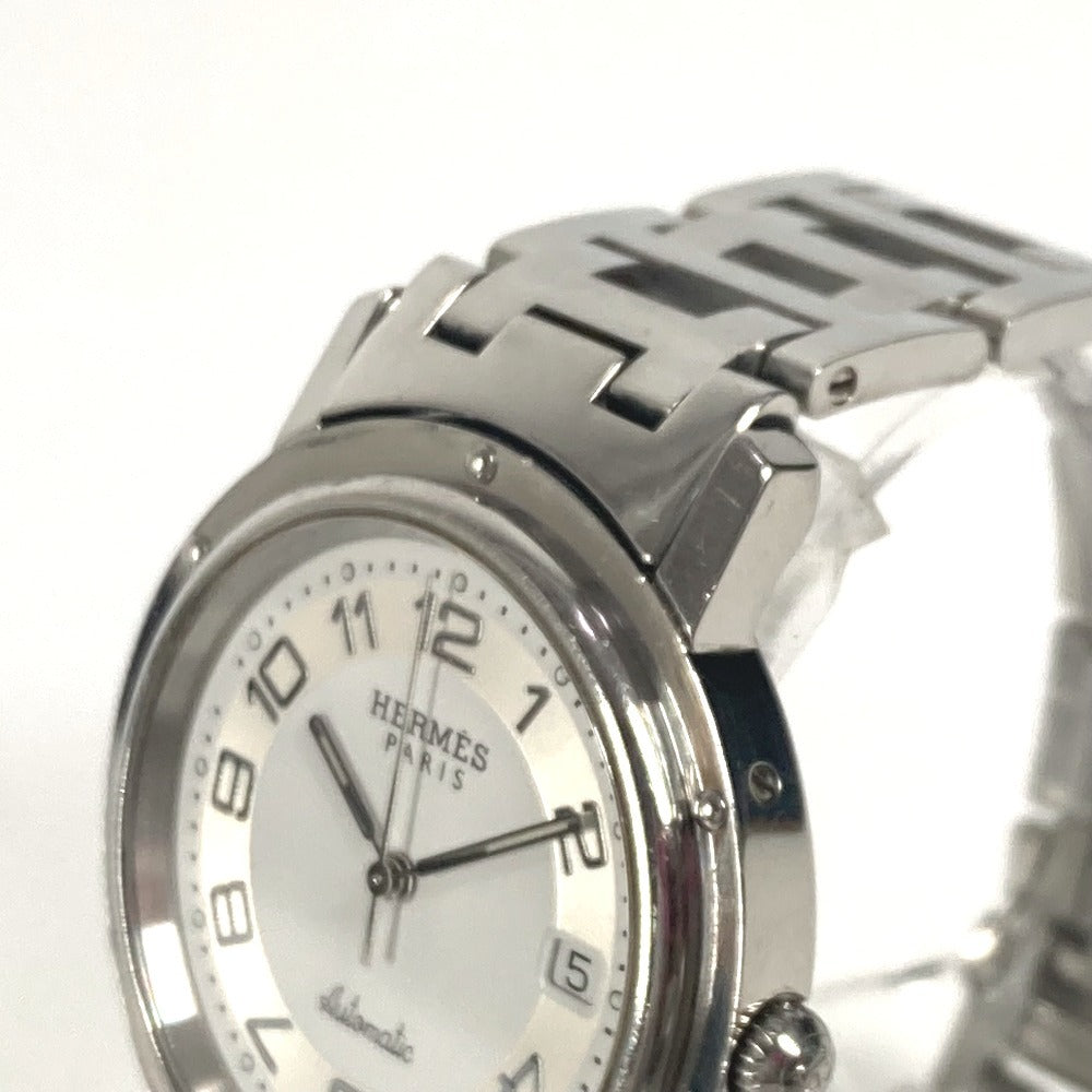 HERMES Watches Mechanical Automatic CL1.810 Stainless Steel Silver Clipper Date white dial