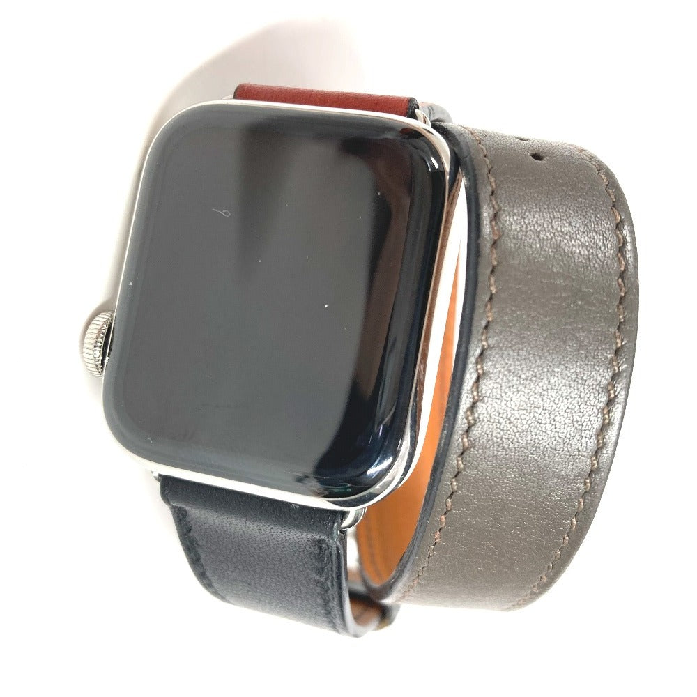 HERMES Watches WR-50M leather black GPS + Cellular Model Series 5 Apple Watch Series 5 1.6" Apple Watch black dial