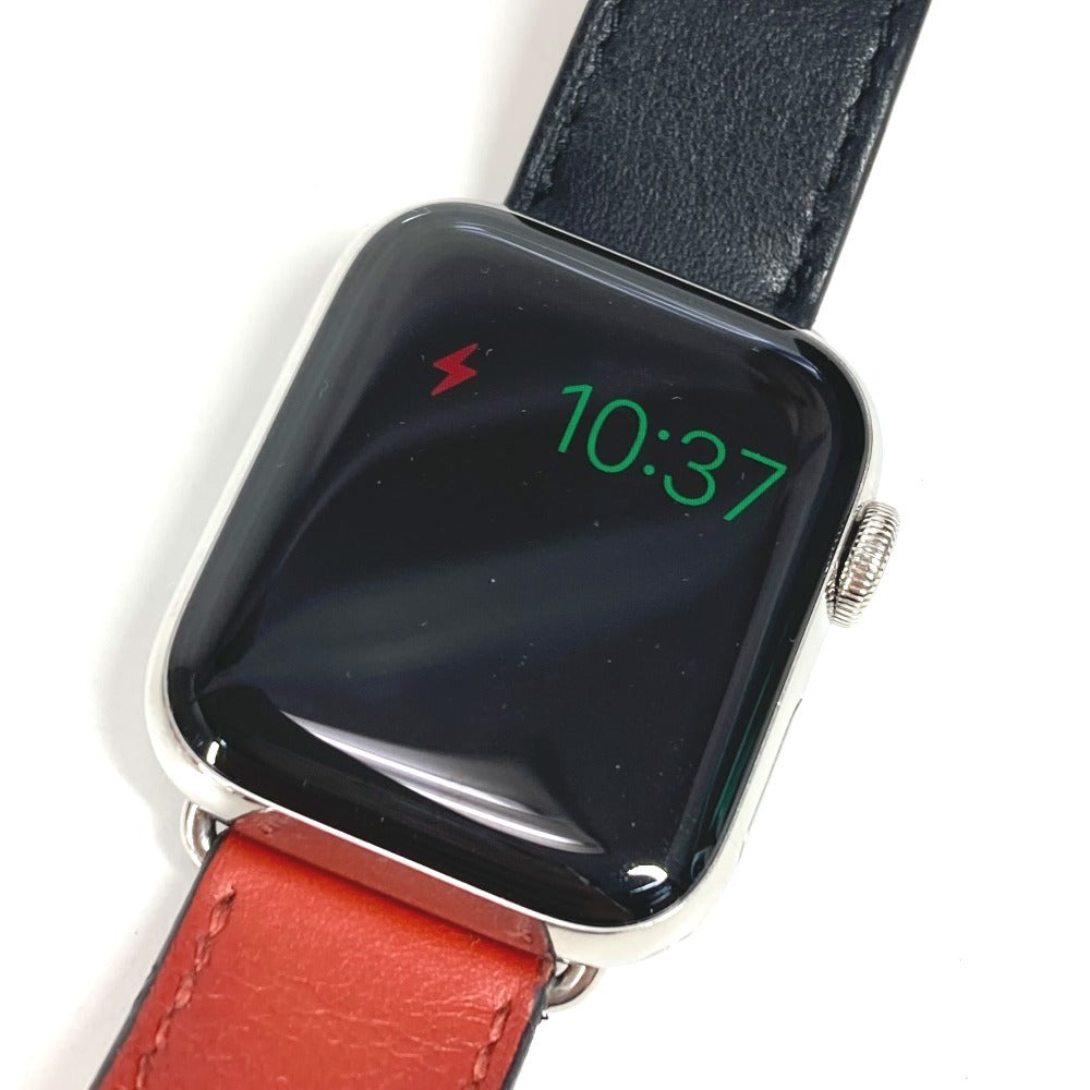 HERMES Watches WR-50M leather black GPS + Cellular Model Series 5 Apple Watch Series 5 1.6" Apple Watch black dial