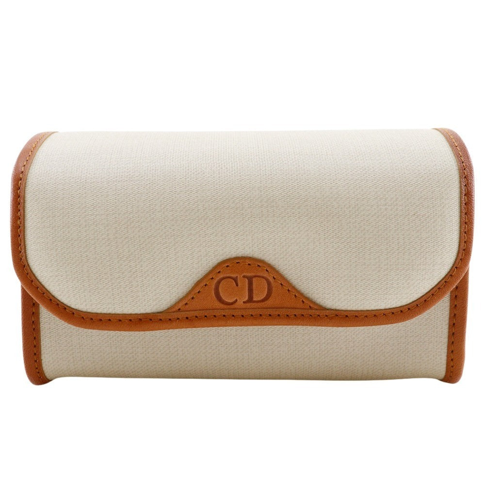 Christian Dior Pouch PVC off white novelty CD logo Women