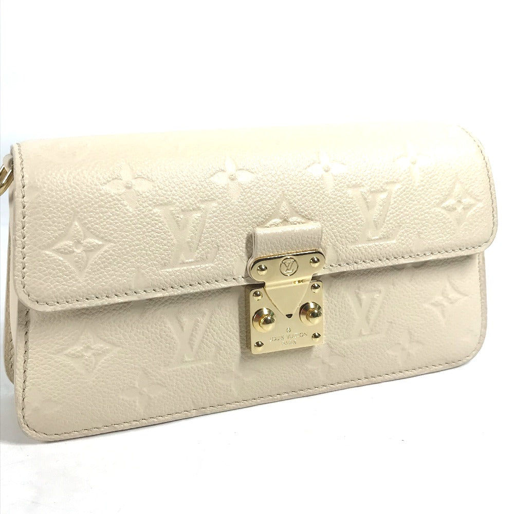 LOUIS VUITTON Shoulder Bag M82836 Monogram Ann Platt Leather beige Monogram Ann Platt Wallet on Chain Metis Women