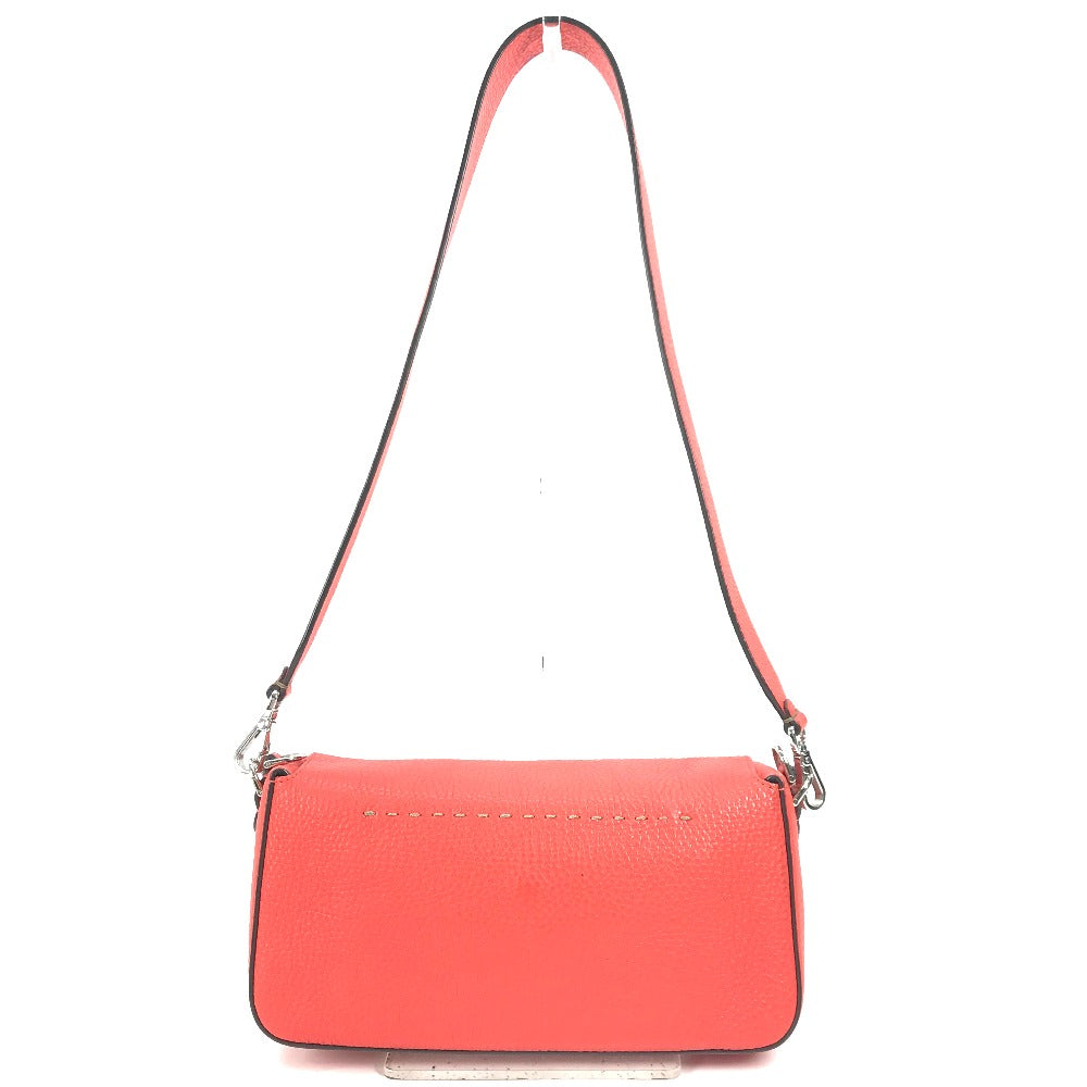 FENDI Shoulder Bag leather Red Mamma Bucket Celeria Women