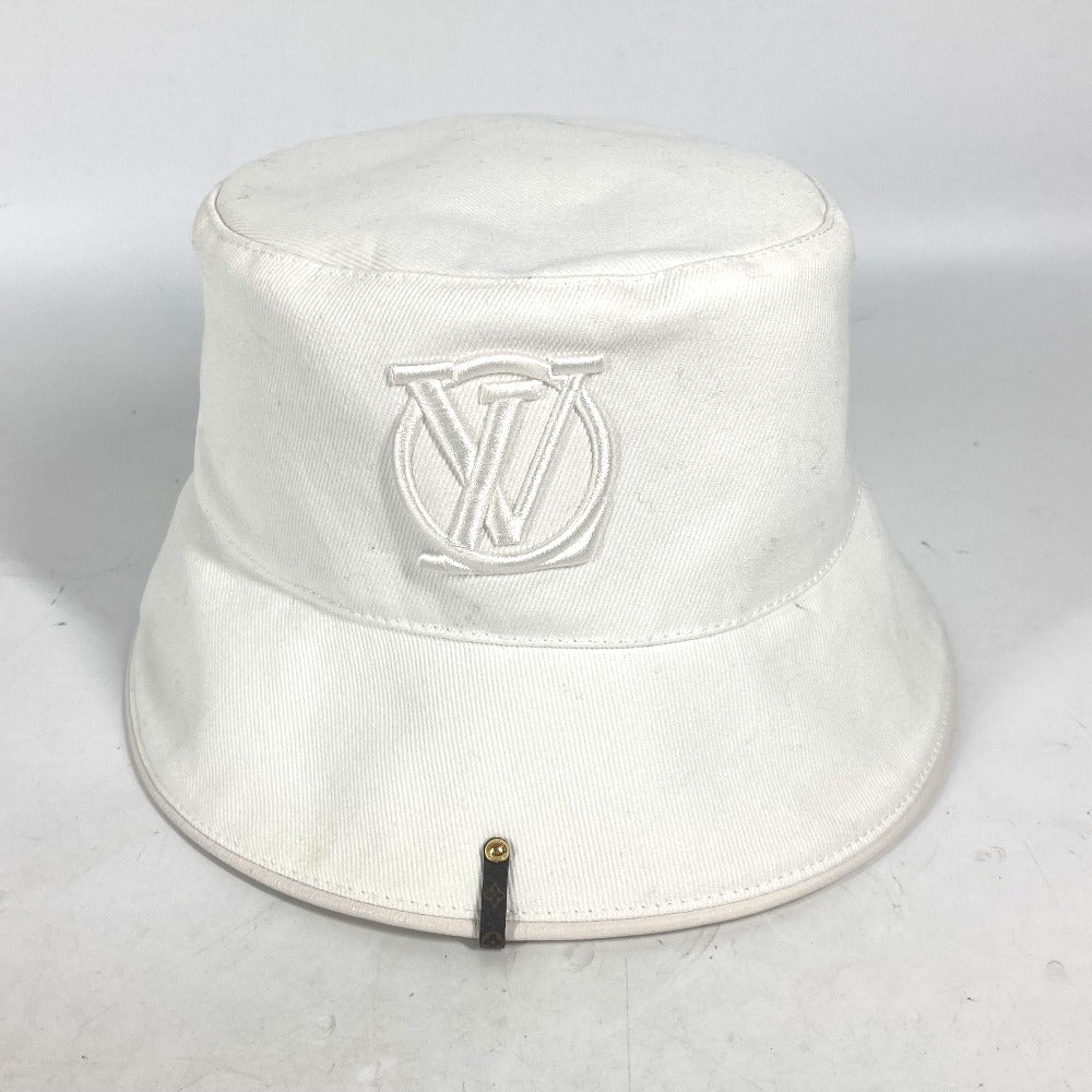 LOUIS VUITTON hat M7055S cotton white Chapeaux LV City Women
