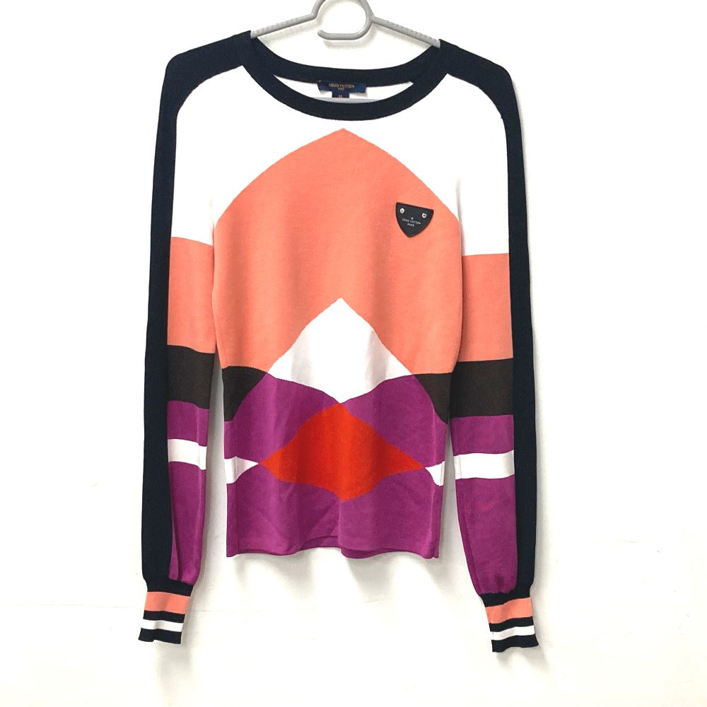 LOUIS VUITTON knit Rayon, Wool multicolor Overall handle Logo Tops Women M
