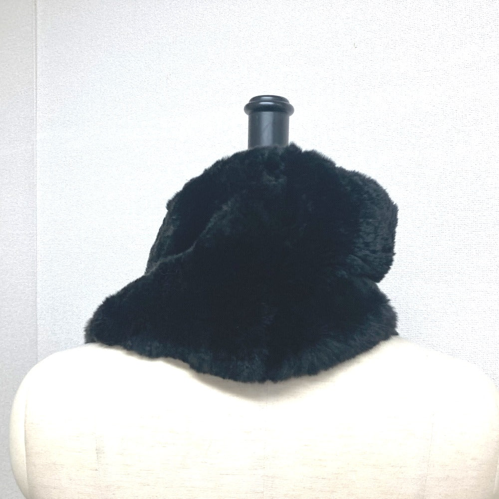 CHANEL Scarf , Lapin black Big Coco CC COCO Mark Women