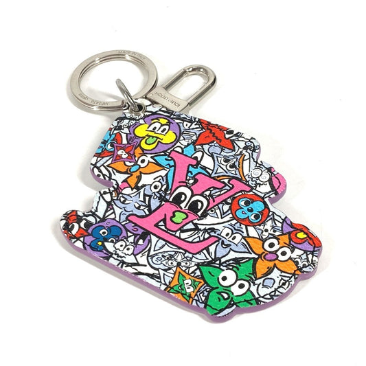 LOUIS VUITTON key ring MP3456 leather multicolor Keychain monogram comics Women