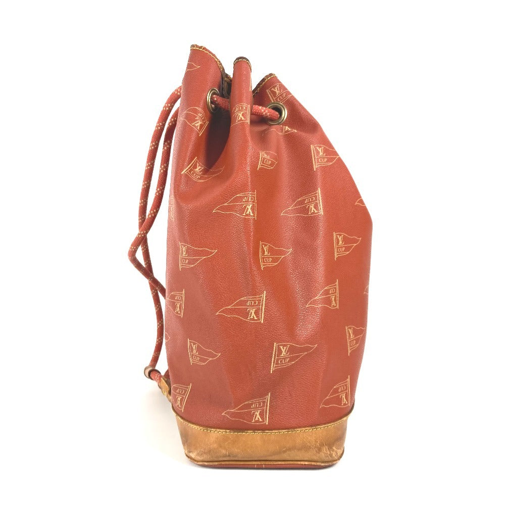LOUIS VUITTON Shoulder Bag M80026 Leather / canvas Orange Louis Vuitton Cup 95 LVCUP Saint Tropez Women