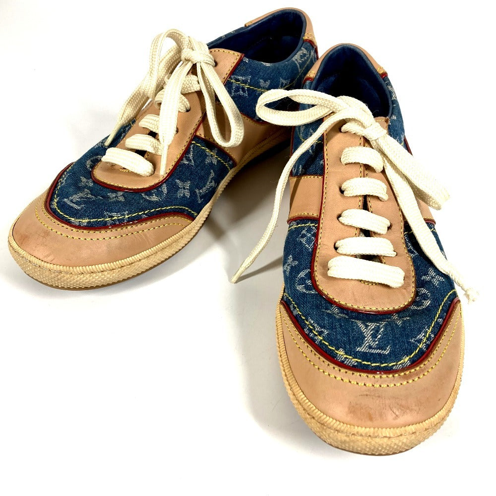 LOUIS VUITTON sneakers Monogram denim blue Monogram denim logo 35