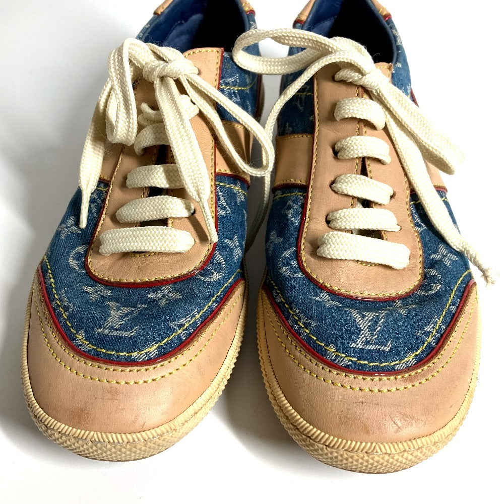 LOUIS VUITTON sneakers Monogram denim blue Monogram denim logo 35