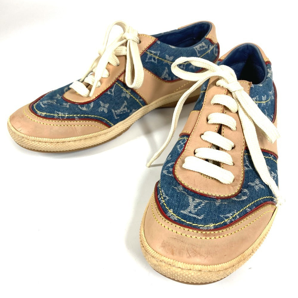 LOUIS VUITTON sneakers Monogram denim blue Monogram denim logo 35