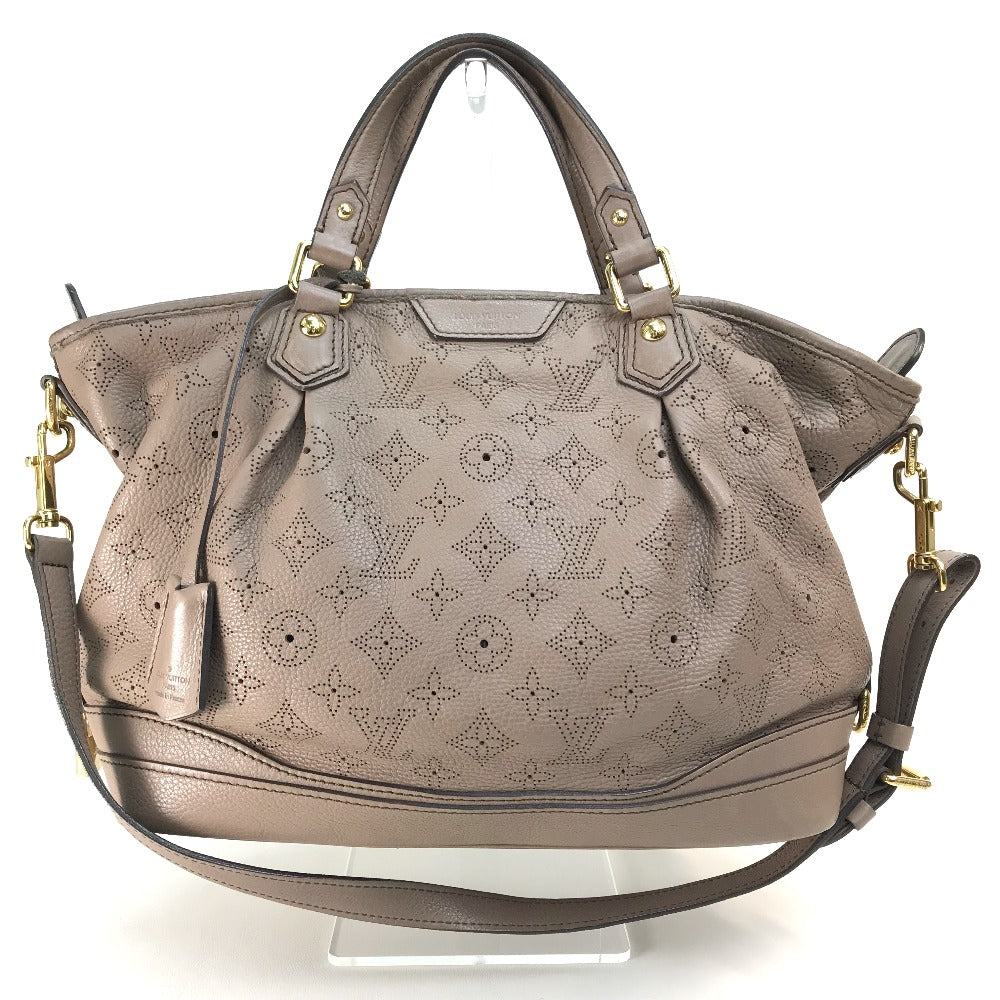 LOUIS VUITTON Handbag M93175 monogram mahina leather beige Monogram Mahina Stella PM Women