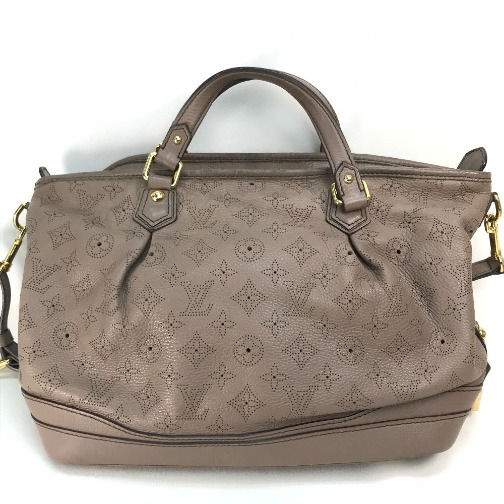 LOUIS VUITTON Handbag M93175 monogram mahina leather beige Monogram Mahina Stella PM Women