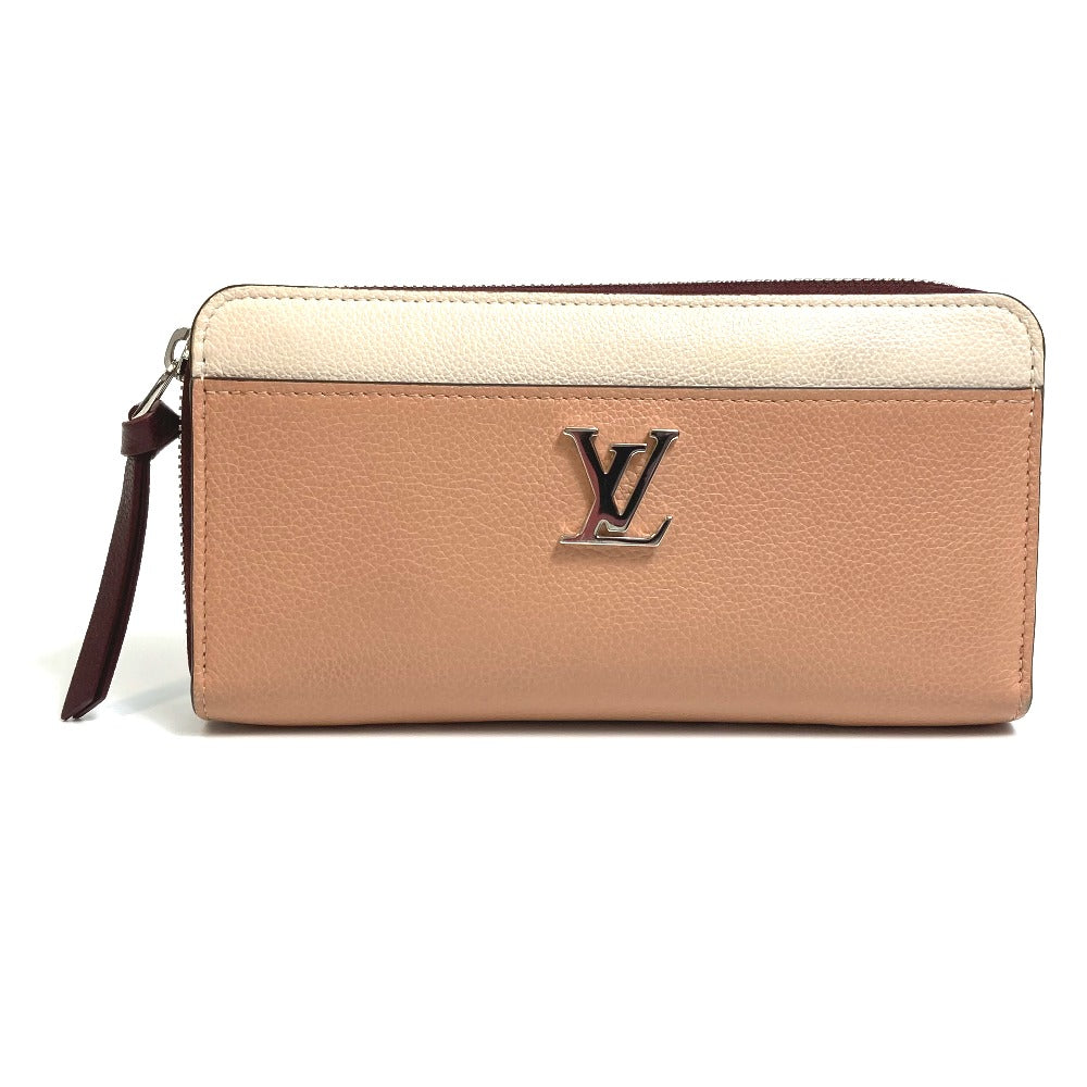 LOUIS VUITTON Long Wallet Purse M67540 leather Orange beige type Zippy Rock Me Women